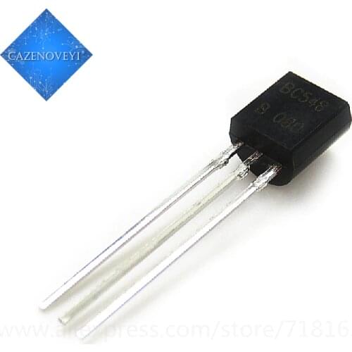 100pcs/lot BC548B BC548 548B TO-92 In Stock