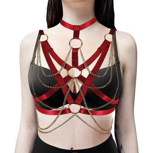 Harajuku Bdsm Stockings Womens Lingerie Bondage Garter Strap Belt Sexy Body Harness Cage Bra Costumes Cosplay Erotic Lingerie