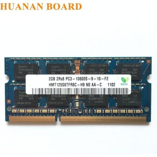 DDR3 2GB 2RX8 PC3-10600S DDR3 2G 1333Mhz Laptop Memory 2G pc3 10600S 1333 MHZ Notebook Module SODIMM RAM Hynix chipset