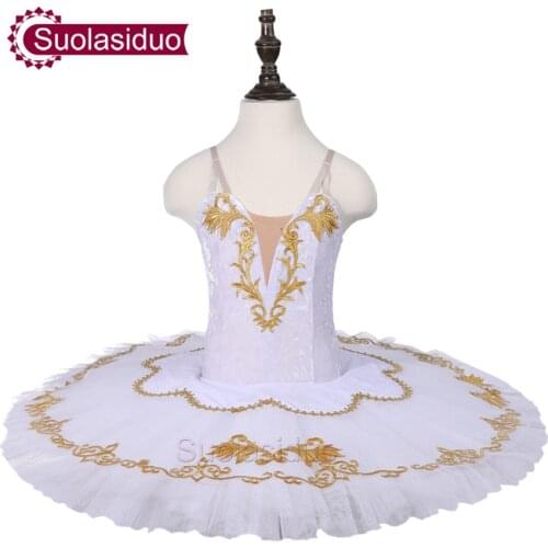 Children White Ballet Tutu The Nutcracker Performance Stage Wear Girls Ballet Dance Competition Costumes Adult Ballet Dresses