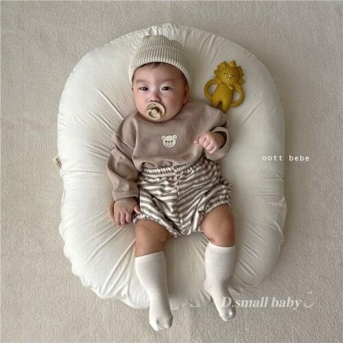 Baby suits autumn new childrens clothing infant baby bear print suit 36