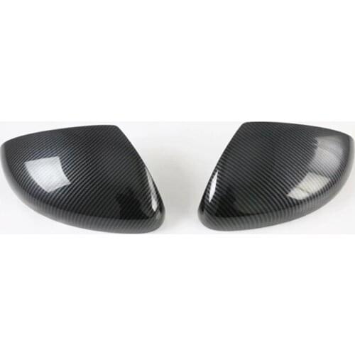 For Honda Fit 2021 2PCS Carbon Fiber ABS Car Side Door Rearview Mirror Cover Trim Moldings Car Styling Auto Accessories