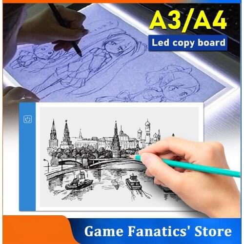 A4/A5 LED Drawing Boards Tracing Board Copy Pads LED Drawing Tablet Plate Art Writing Table Stepless Dimming Artcraft Light Box