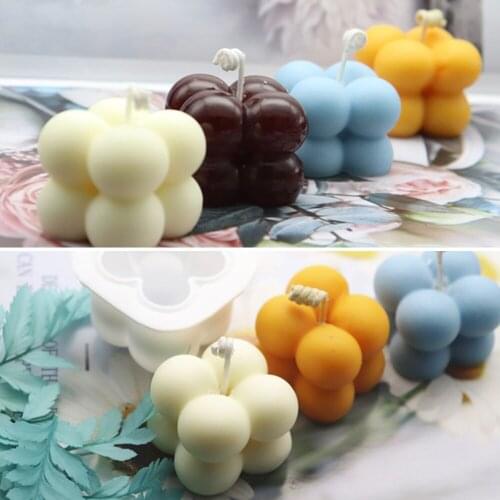 Candle Moulds 3D Silicone Hand-made Soy Shaped Aromatherapy Plaster Candles Mold DIY Chocolate Candy Cake Mold Kitchen Gadgets