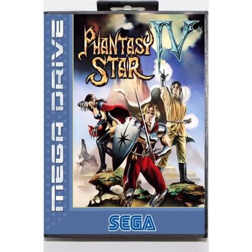 Phantasy Star IV Game Cartridge 16 bit MD Game Card With Retail Box For Sega Mega Drive For Genesis