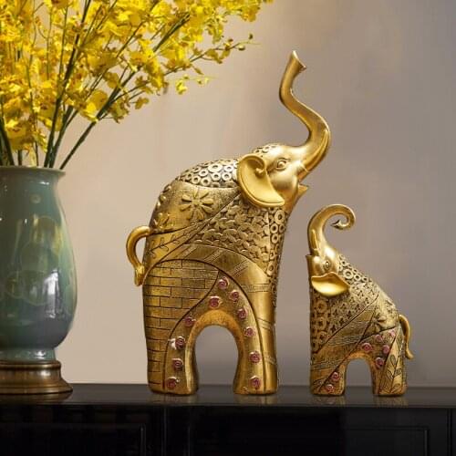 Creative elephant furnishing articles Desk accessories living room decoration Rich ancient frame accessories home decore