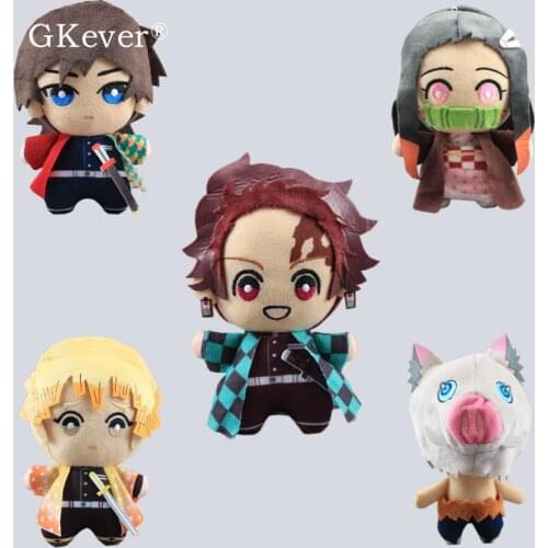 16 cm Anime Demon Slayer Kimetsu No Yaiba Kamado Inosuke Tomioka Giyuu Plush Toys Doll Peluche Baby Kids Birthday Gift