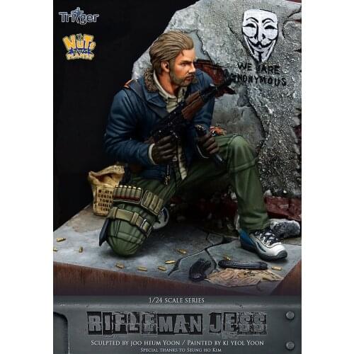 [Loong Way Miniatures] Nuts Planet Rifleman Jess 75mm Resin Miniature