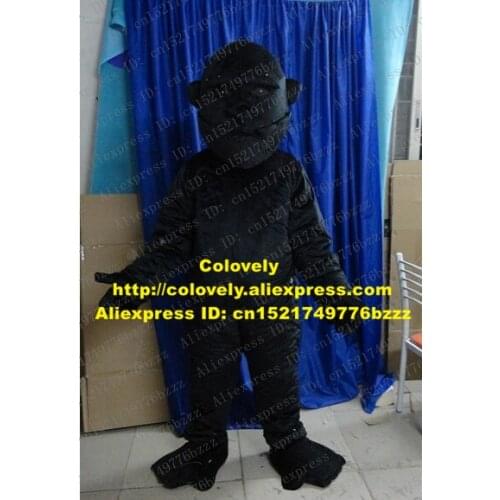 Fancy Black Ghost Mascot Costume Mascotte Apparition Evil Spirit Demon Bogy With Big Bright Eyes Large Mouth No.3781 Free Ship