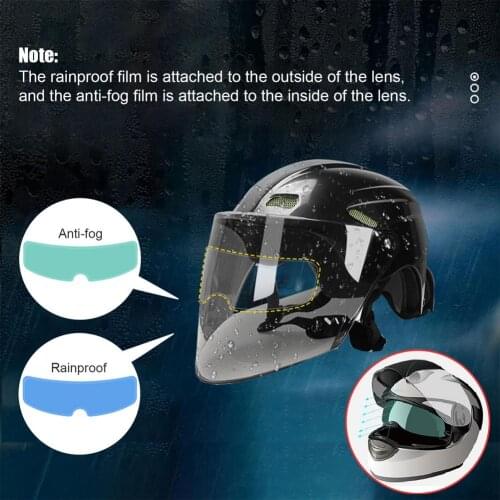 Motorcycle Helmet Anti-fog Film Durable Rainproof Sticker For Helmet Lens Multi-functional Durable Protective Fog Resistant New