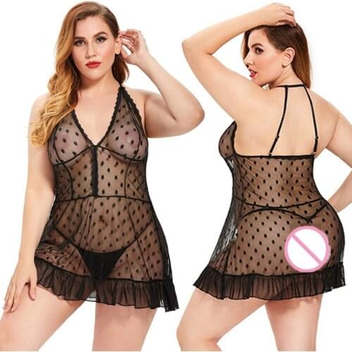 Plus Size 5XLNight Dress Nightgown Sexy Nightwear Lace Floral Embroidery Camisola Lingerie Night Dress Sleep Wear Nightdress