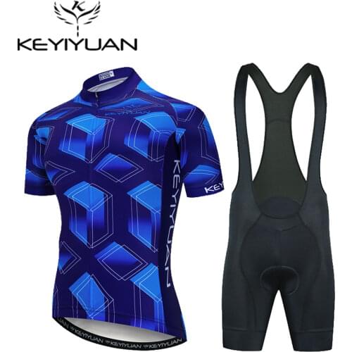 2021 Keyiyuan Summer Cycling Clothing Racing Bicycle Suit Quick-Dry Mountain Bike Cycling Jersey Set Ropa Ciclismo