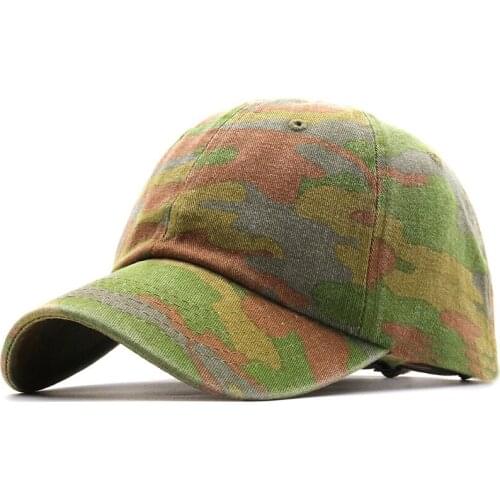 New Camo Washed cotton Men Baseball Cap Fishing Caps Outdoor Hunting Camouflage Jungle Hat Airsoft Tactical Hiking Casquette Hat