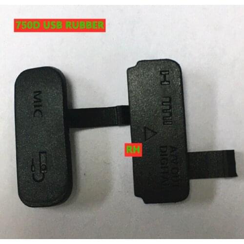 NEW USB 750D HDMI-compatible DC IN/VIDEO OUT 750D Rubber Port Door Cover For Canon Kiss X8i Rebel T6i Camera Repai part