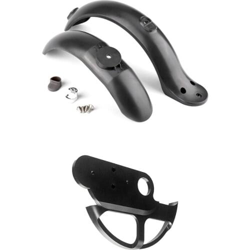 Front Rear Fender Electric Scooter Mudguard Front Rear Fender Set with Electric Scooter Brake Pad Protector Cover