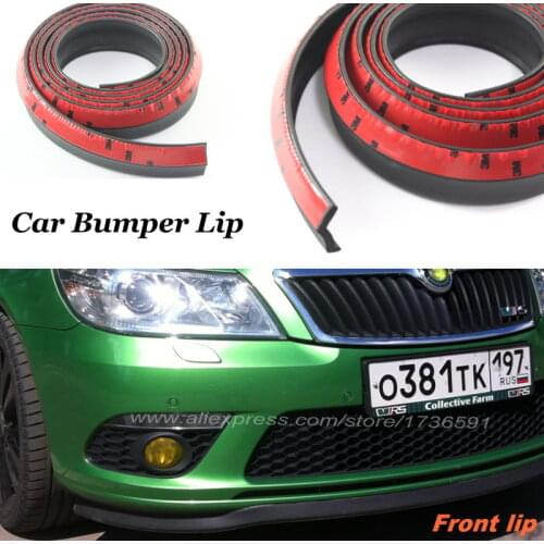 Front Spoiler Deflector Lip For Car View Tuning Body Kit For Skoda Citigo Fabia Octavia Rapid Roomster Superb Yeti Laura Superb