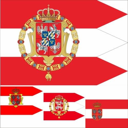 Poland Flag 3X5FT 90X150CM 100D Polyester Royal Banner Polish-Lithuanian Commonwealth During The Reign House Vasa 1587-1668