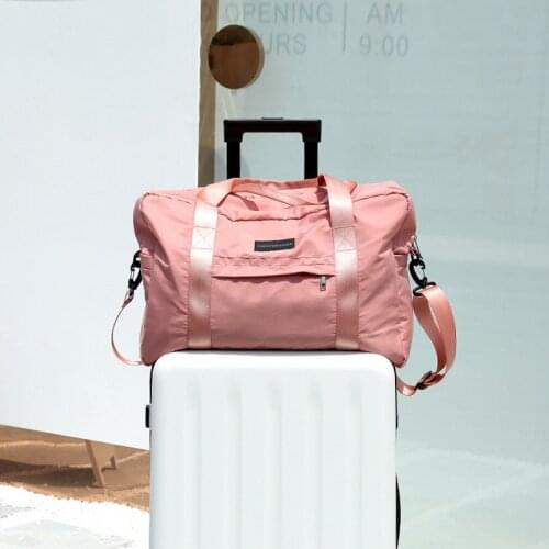Portable travel bag portable polyester large capacity outdoor multifunctional storage folding luggage bag