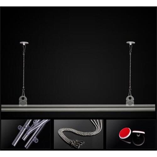 Supermarket Pop Poster Hanging Rails Flags Hanging Strips Poster Clip Hanger Frame Banner Display Ceiling Mounted Banner Holder