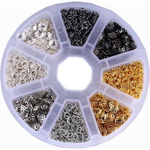 Jewelry Making Supplies Jewelry Accessories Flower Tray Open Ring Plated Four Colors Matching Jewelry Production