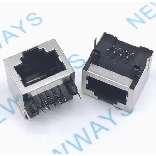 50Pcs/Lot Network Interface Rj45 Socket No Lamp Female 8P8C Cable Socket