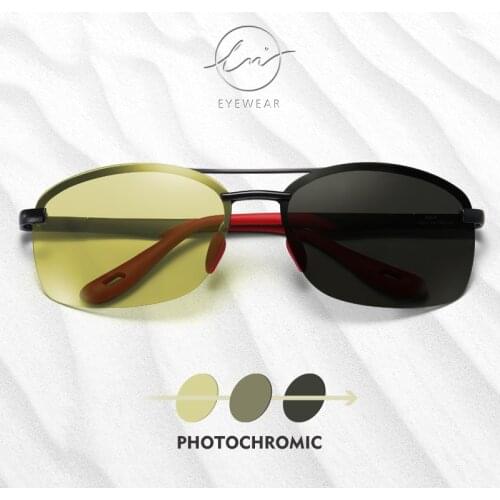LM NEW Photochromic Sunglasses Men Women Polarized Day Night Vision Driving Goggles Anti-glare Sun Glasses UV400 Zonnebril heren