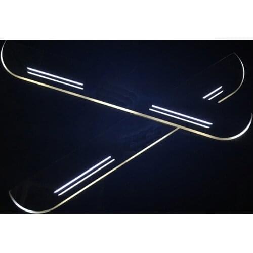 SNCN LED Car Scuff Plate Trim Pedal Door Sill Pathway Moving Welcome Light For yundai I40 2014 2015 2016 2017 Accessories