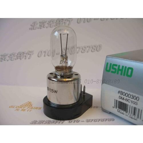 Ushio SM-8C103 6V 15W LS-15 lamp,Olympus microscope,BHC BHM BHMJ STM VML SG,8C103 LS15 lights,6V15W platform incandescent bulb