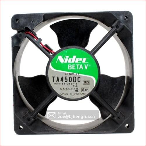 Nidec fan TA450DC B31256-56 12038 12CM 12V large air volume chassis cooling fan