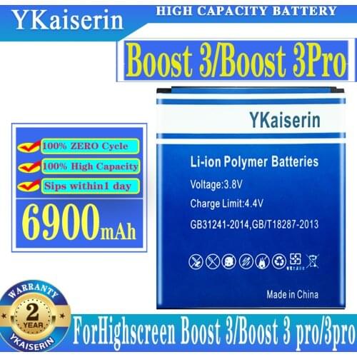 Boost 3 Boost 3Pro 6900mAh High Quality Batterij For Highscreen Boost 3 Boost 3 pro 3pro Replacement Battery + Track Code