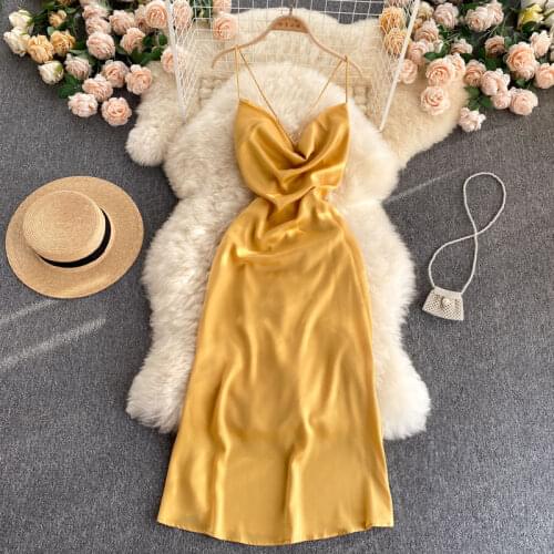 Korobov Elegant Party Night Women Dress 2021 Summer Beach Style Boho Female Dresses Korean V Neck Spaghetti Straped Vestidos