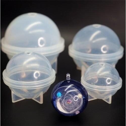 1pc 2/3/4/5/6cm Stereo Spheric DIY Resin Decorative Craft Jewelry Making Mold Silicone Mould Epoxy Resin Mold for Jewelry