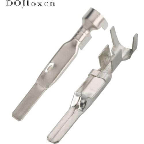 20 Pcs 2.8 MM Series Brass Tinned Copper Wiring Terminal Car Male Connector Insertion Plug Pin DJ611B-2.8 0.6B