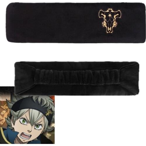 Anime Black Clover Asta Emperor Logo Headband Cosplay Costume Head Wear Band Props