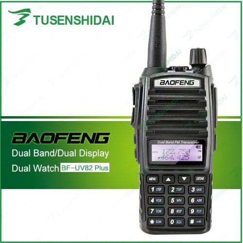 Baofeng NEW Version UV-82plus High power 8W Max Radio,Double PTT Hand Talkie Walkie Free Headphone