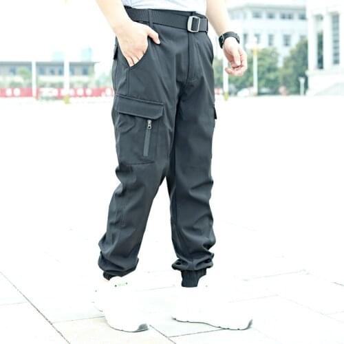 Spring and autumn tactical trousers men slim camouflage pants special forces trend pants outdoor work pants multi-bag