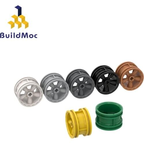 BuildMOC 42716 Wheel 30.4mm D. x 20mm For Building Blocks Parts DIY Construction Educational Creativ