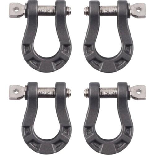 4Pcs Metal Bumper D-Ring Tow Hook for 1/10 RC Crawler Car Axial SCX10 90046 SCX10 III Capra Traxxas TRX4 D90