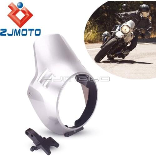 For BMW R Nine T Urban G/S Scrambler 2016-2019 Motorcycle Headlight Fairing Windscreen Windshield Cover Protector w/ Mount Kits