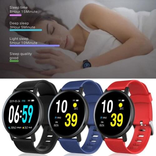 H5 1.3-Inch Smart Bracelet Full Touch Screen Heart Rate Blood Pressure Sleep Detection Sports Step IP67 Waterproof Sports Watch