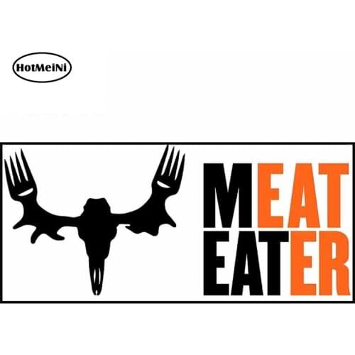 HotMeiNi 13cm x 6.2cm for Meat Eater Fashion Car Stickers and Decals JDM VAN ATV Wall Personality Decals Car Assessoires