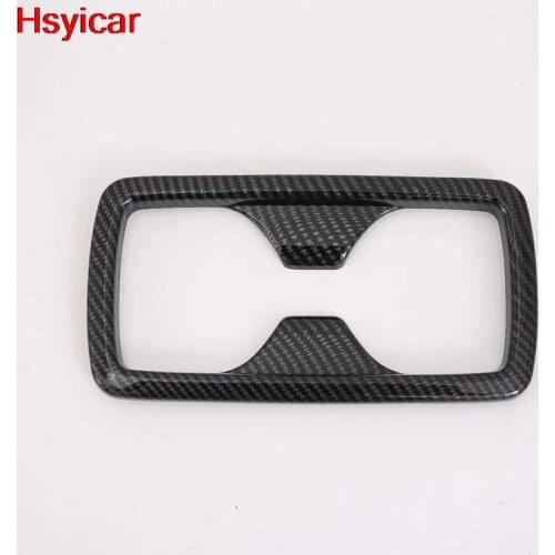Hsyicar For Toyota RAV4 RAV 4 2019 2020 Rear Water Cup Holder Panel Decoration Car Sticker Cover Trim Interior Accessories ABS