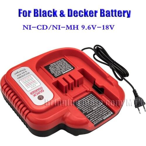 Hot sell 1.5A charging current Ni-cd&Ni-Mh Battery Charger Suitable for Black&Decker 9.6-18V batterys Newest Free shipping