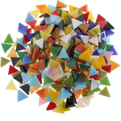 Lot Multicolor Glass Pieces Mosaic Tiles Tessera for DIY Craft Home Decoration