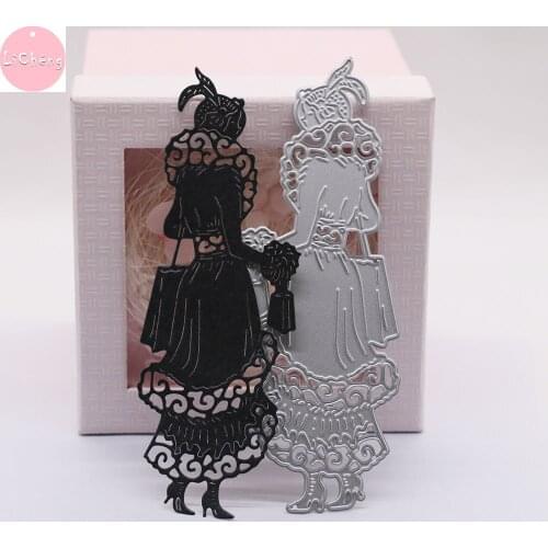 Fashion Lady Cutting Dies Scrapbooking Paper Notebook Making Diy Craft Stencil Mould Scrapbook Paper Metal Molds and Punch