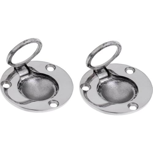 Marine Stainless Steel Round Lifting Ring Hatch For 6pcs Boats With Extraction Handle