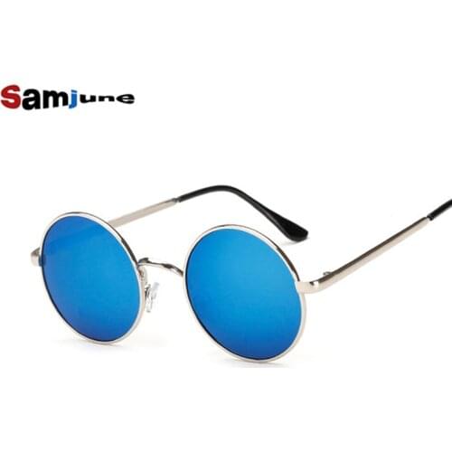 Samjune New Brand Designer Classic Polarized Round Sunglasses Men Small Vintage Retro John Lennon Glasses Women Driving Eyewear