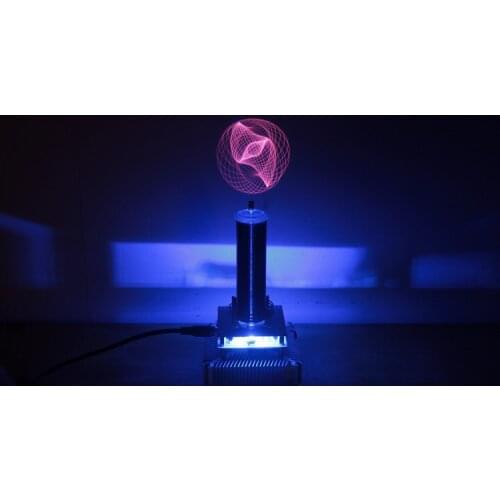 Music Tesla coil plasma speaker Eiffel Tower ion windmill ion garland Plasma wreath