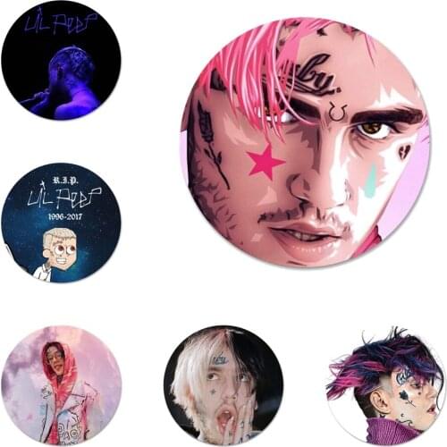 New Arrival 58mm Lil Peep Lil Bo Peep Badge Brooch Pin Accessories For Clothes Backpack Decoration gift