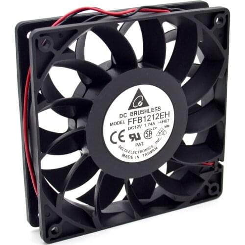1pcs New FFB1212EH 12V 1.74A 120mm 12025 dual ball bearing cooling fan violence for 120*120*25mm